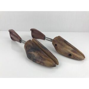 VTG Sax Fifth‎ Avenue PALM TREE Cedar Wood Shoe Trees Shapers Stretchers Men's